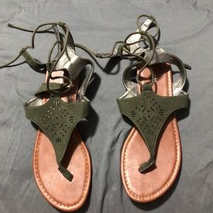 Maurices Lace up Sandals